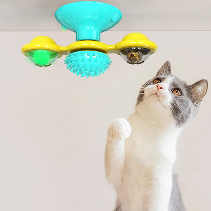Cat Spinning Wheel and Windmill Toy