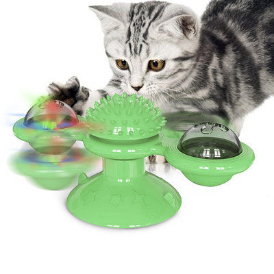 Cat Spinning Wheel and Windmill Toy