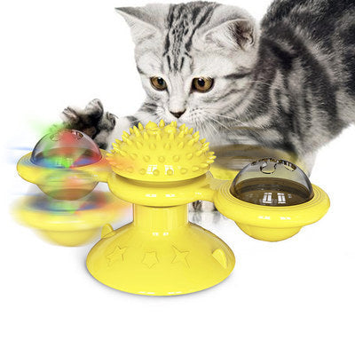 Cat Spinning Wheel and Windmill Toy