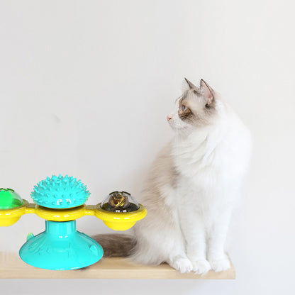Cat Spinning Wheel and Windmill Toy