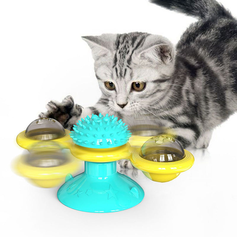 Cat Spinning Wheel and Windmill Toy