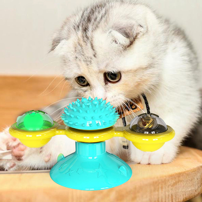 Cat Spinning Wheel and Windmill Toy